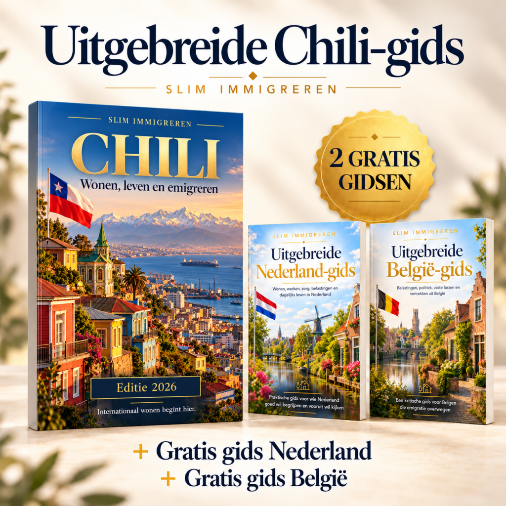 Emigratiegids Chili 2026 + 2 gratis gidsen