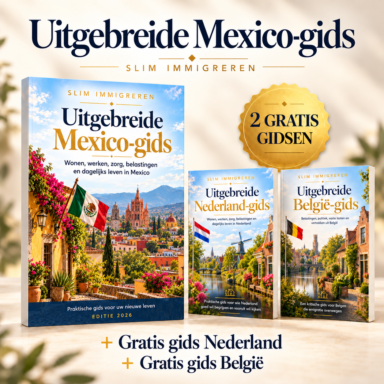 Emigratiegids Mexico 2026 + 2 gratis gidsen