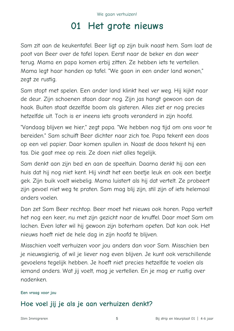 We gaan verhuizen! – kinderboek deel 1 (PDF) - Afbeelding 2